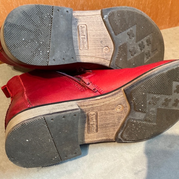 Josef Seibel Berlina red leather booties Eu 40 - Picture 7 of 7